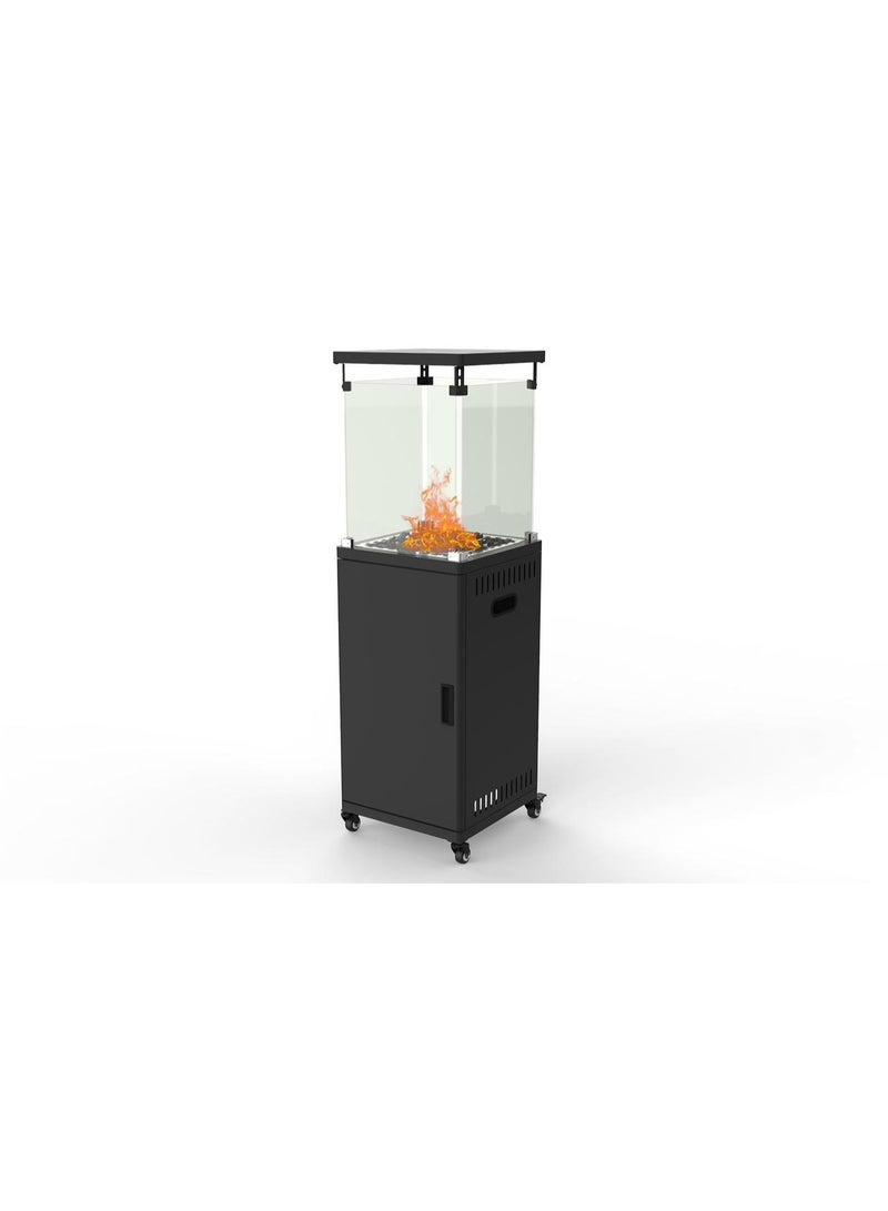 Dream Outdoor Gas Patio Heater 11KW for Gardens and Restaurants – Matte Black - Image 1